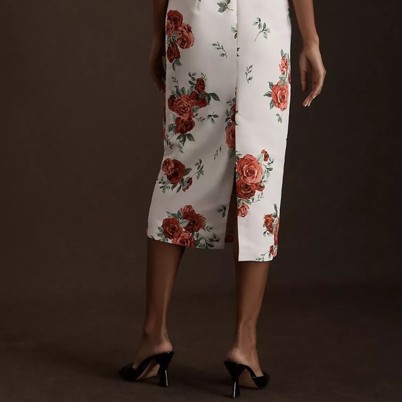 Anthropologie Sachin & Babi Nora Rose Strapless Notch-Neck Taffeta  Dress - Picture 10 of 14